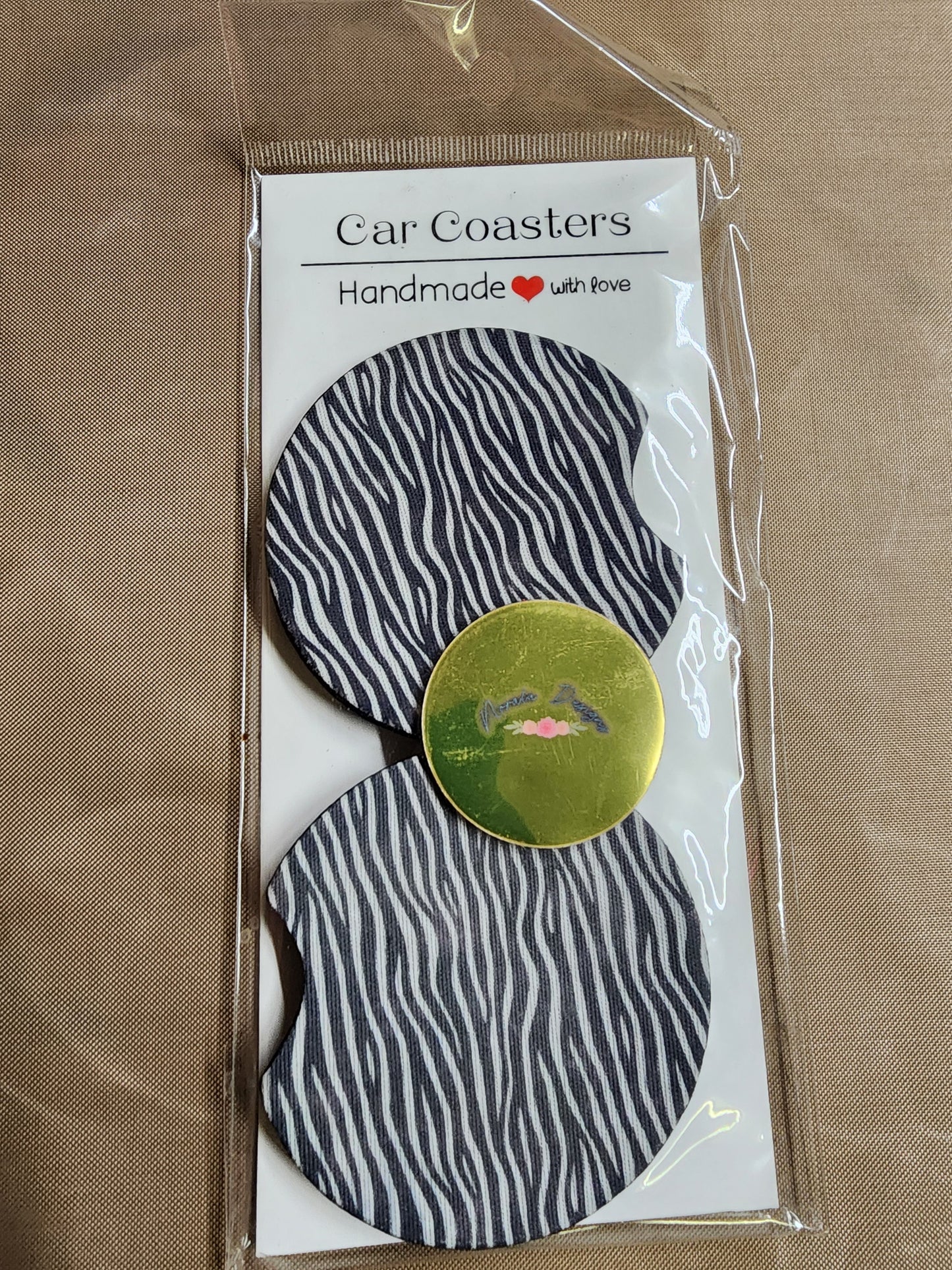 Zebra Car Coaster