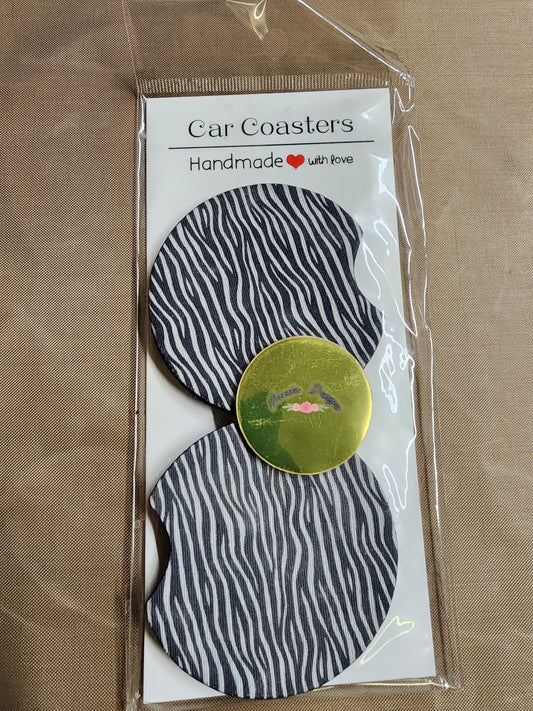 Zebra Car Coaster